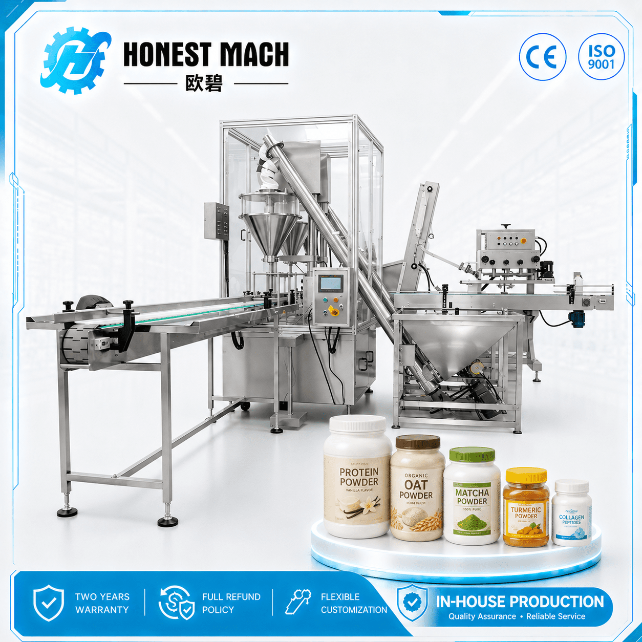 automatic-powder-filling-machine. Automatic Powder Filling Machine for Bottle & Jar Packaging